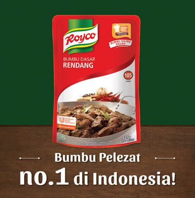 Royco bumbu rempah serbaguna - Dengan Royco Bumbu Dasar Rendang, semua bisa hadirkan kelezatan Rendang otentik setiap saat!